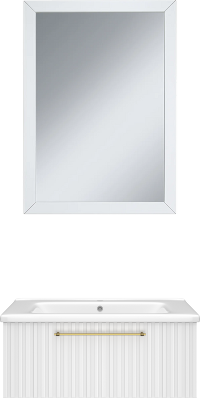 Мебель для ванной комнаты Brevita Alicante 90 подвесная, белая