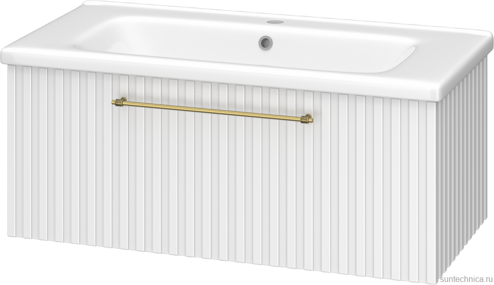 Мебель для ванной комнаты Brevita Alicante 90 подвесная, белая