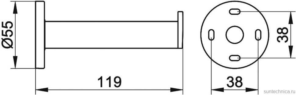 Держатель для запасных рулонов Keuco Plan 14963370000 черный
