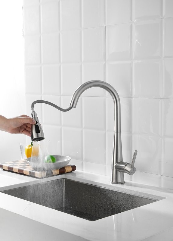 Смеситель для кухни BELZ B816 B74816-6 никель