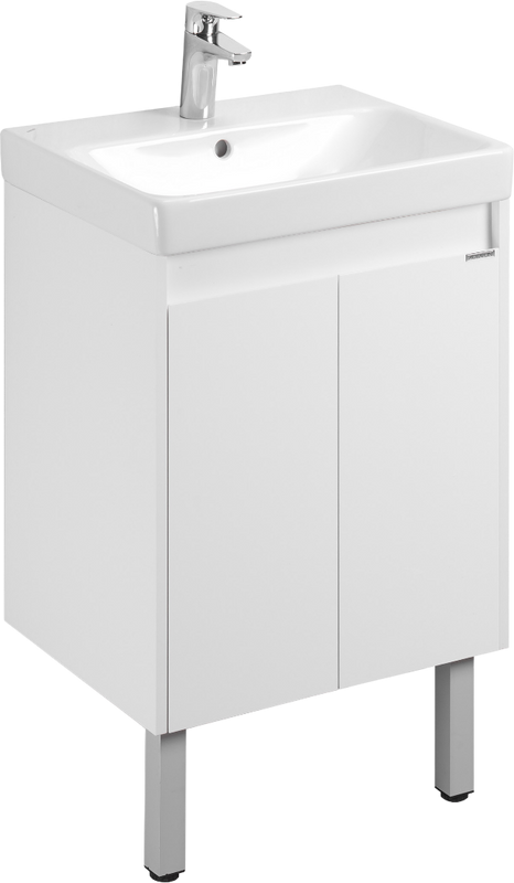 Тумба под раковину AQUATON Сканди 55 белая глянцевая, белая матовая