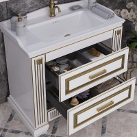 Тумба под раковину Opadiris Оникс 100 золото