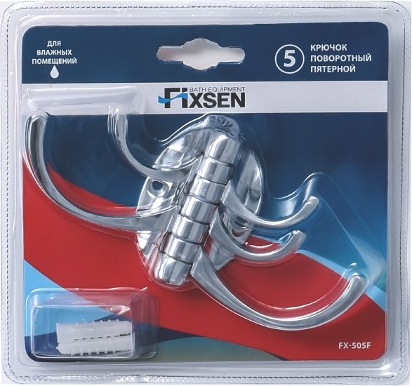 Крючок Fixsen Equipment хром, поворотный
