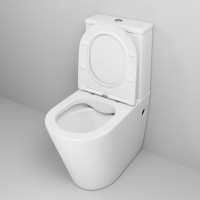 Унитаз-компакт напольный Grossman Color GR-4480MS безободковый, с микролифтом, белый матовый