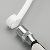 Смеситель для кухни Gappo G48 G4048-8 с гибким изливом, белый, хром
