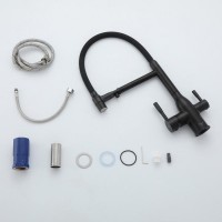 Смеситель для кухни Frap F4398-6 черный