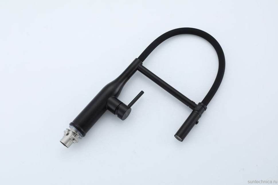 Смеситель для кухни Gappo G4098-26 с гибким изливом, черный