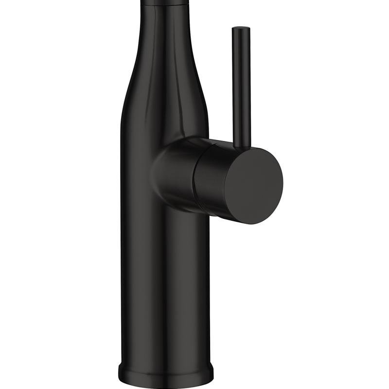 Смеситель для кухни Gappo G4098-26 с гибким изливом, черный