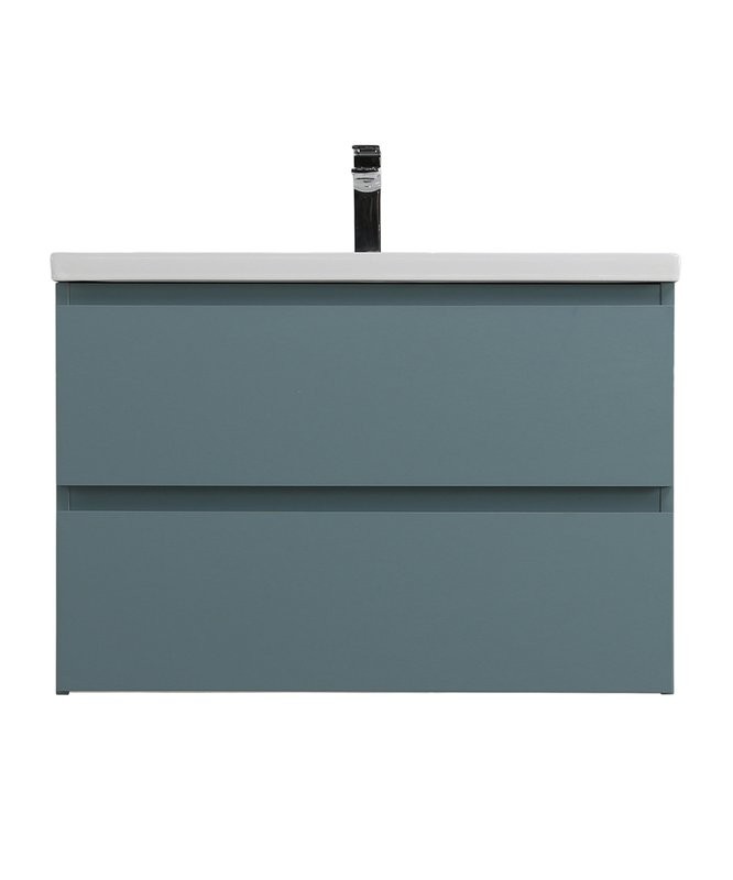 Тумба под раковину без столешницы BelBagno Kraft 75 подвесная, матовая голубая