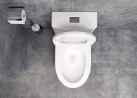 Унитаз-моноблок напольный EvaGold 5003 безободковый, с микролифтом