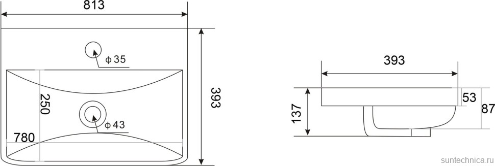 Тумба с раковиной Velvex Jill 80 белая матовая
