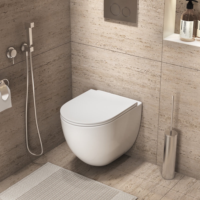 Унитаз подвесной Grossman Торнадо GR-4411SQC безободковый, с микролифтом