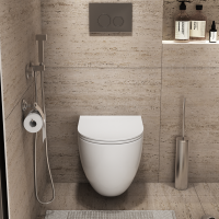 Унитаз подвесной Grossman Торнадо GR-4411SQC безободковый, с микролифтом