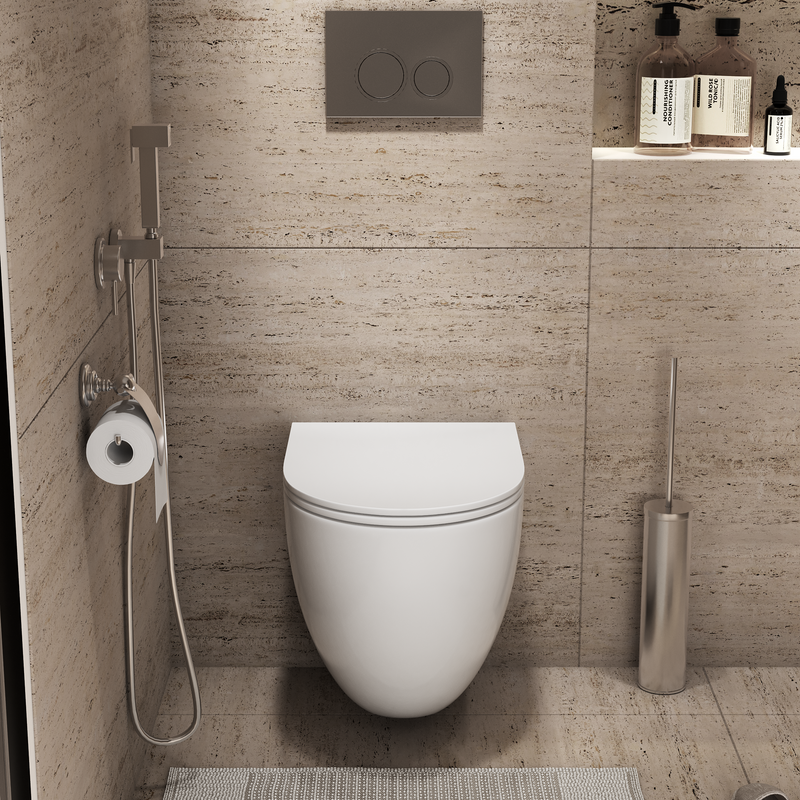 Унитаз подвесной Grossman Торнадо GR-4411SQC безободковый, с микролифтом