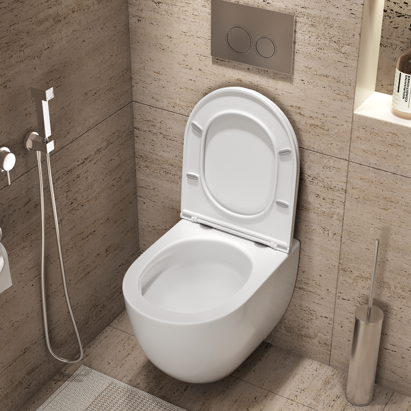 Унитаз подвесной Grossman Торнадо GR-4411SQC безободковый, с микролифтом