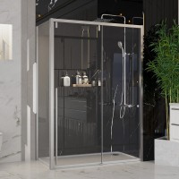 Душевой уголок Ambassador Intense 110021103IX-80IX 140х80 см, профиль хром