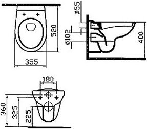 Комплект VitrA Normus 9773B003-7200 кнопка хром