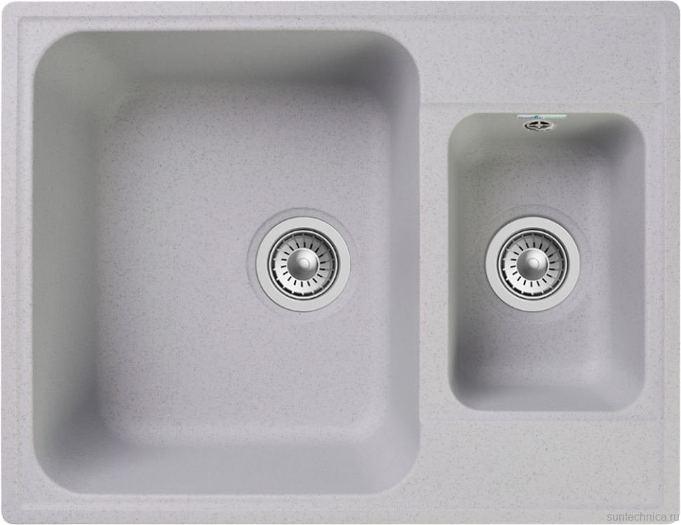 Комплект Мойка GranFest Quarz Z09 серая + Смеситель ESKO Snake K44 G хром, серый с гибким изливом + Измельчитель Bone Crusher BC 610-AS