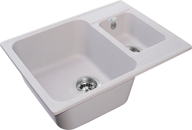 Комплект Мойка GranFest Quarz Z09 серая + Смеситель ESKO Snake K44 G хром, серый с гибким изливом + Измельчитель Bone Crusher BC 610-AS