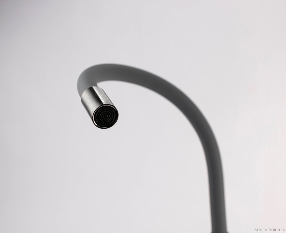 Комплект Мойка GranFest Quarz Z09 серая + Смеситель ESKO Snake K44 G хром, серый с гибким изливом + Измельчитель Bone Crusher BC 610-AS