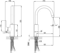 Комплект Мойка Lemark Hanka 570 9910013 антрацит + Смеситель Comfort LM3073PAN антрацит