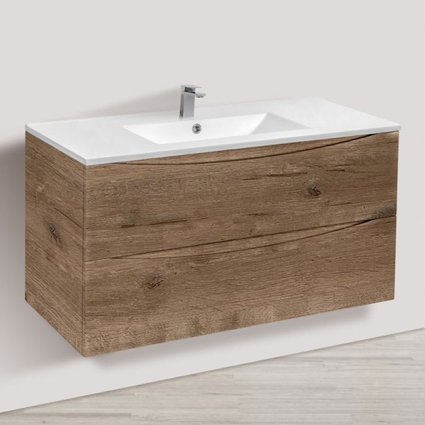 Тумба под раковину Vincea Mia 100, подвесная, дуб винтаж