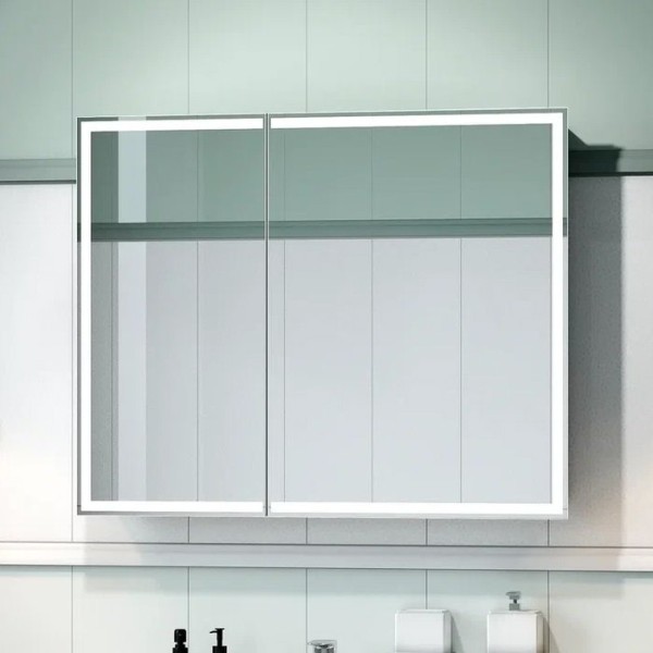 Зеркало-шкаф CONTINENT Allure 100х80 с подсветкой