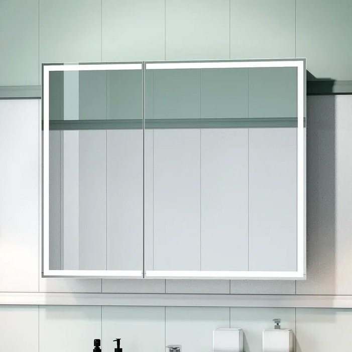 Зеркало-шкаф CONTINENT Allure 100х80 с подсветкой