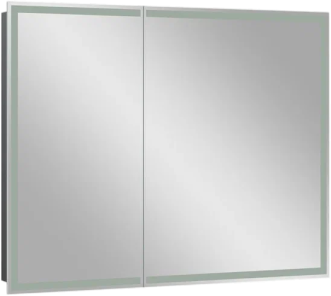 Зеркало-шкаф CONTINENT Allure 100х80 с подсветкой