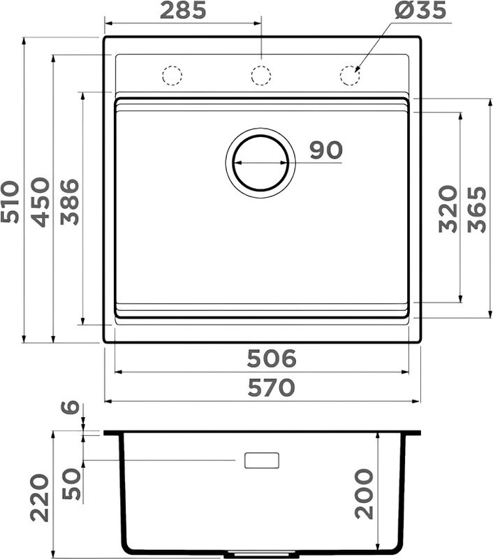 Комплект Мойка Omoikiri Kitagawa 57-WH белая + Измельчитель Nagare 500