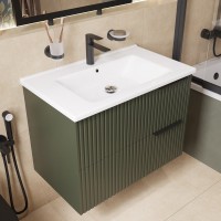 Тумба с раковиной STWORKI Хаммель 75 грин софт