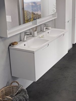 Тумба под раковину без столешницы Ravak Classic II SD 130 глянцевая белая, белая