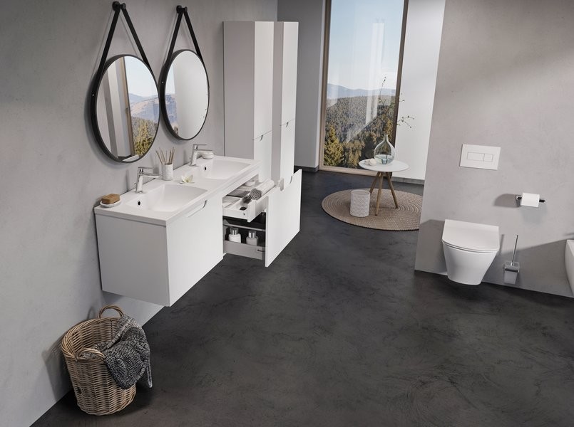 Тумба под раковину без столешницы Ravak Classic II SD 130 глянцевая белая, белая