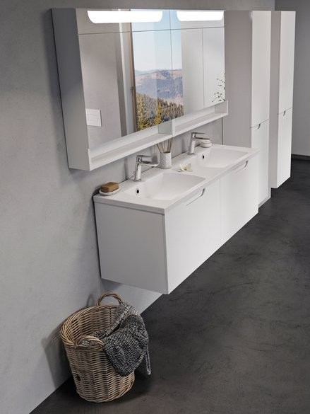 Тумба под раковину без столешницы Ravak Classic II SD 130 глянцевая белая, белая