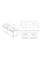 Тумба под раковину без столешницы Ravak Classic II SD 130 глянцевая белая, белая