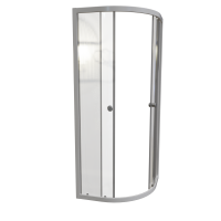 Душевой уголок Radomir Берген RD 80х80 см, профиль белый, стекло прозрачное