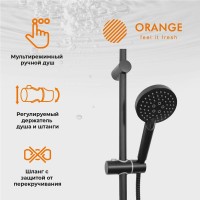 Душевая стойка Orange Lutz Lutz M04-932b черная