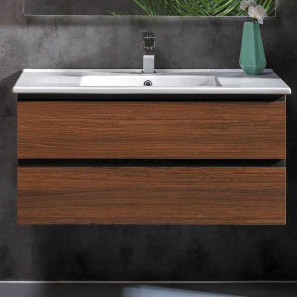 Тумба под раковину Armadi Art Capolda 100 dark wood