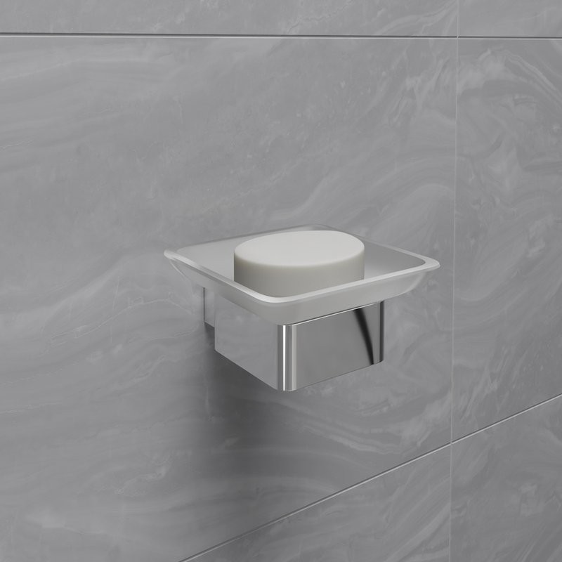 Мыльница Lemark Smooth line 9741016 хром