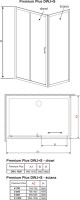 Душевой уголок Radaway Premium Plus DWJ+S 100x80 стекло фабрик