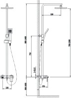 Душевая стойка Timo Briana SX-7130/17 золото