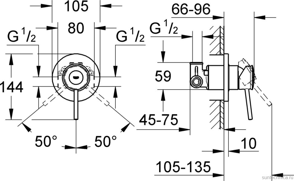 Душевой комплект Grohe BauClassic 29048000 + 27924001 + 28671000