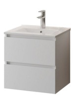 Тумба с раковиной Teymi Laina 50 матовая белая Тумба с раковиной Teymi Laina 50 матовая белая