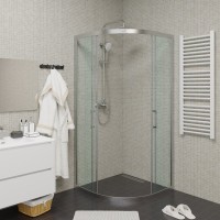 Душевой уголок Ceruttispa Viva 90 N 90x90, профиль хром