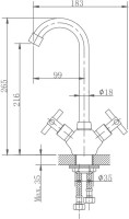 Смеситель для кухни Haiba HB808 HB49808