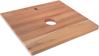 Мебель для ванной комнаты Jorno Wood 60, серая, светлая столешница
