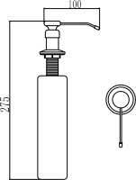 Дозатор для кухонной мойки Savol S-ZY003H черный