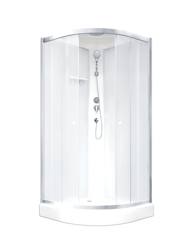 Душевая кабина Parly BETT931 90х90, с низким поддоном, профиль матовый хром, стекло матовое