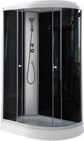 Душевая кабина Parly Classic Эконом EC1231L 80х120, с низким поддоном, профиль матовый хром, стекло тонированное, L