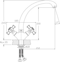 Смеситель для кухни Haiba HB24 HB4824